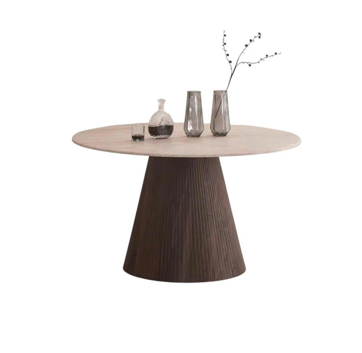 KIMBERLY BROWN 130Ø FLINTSTONE MARBLE TOP