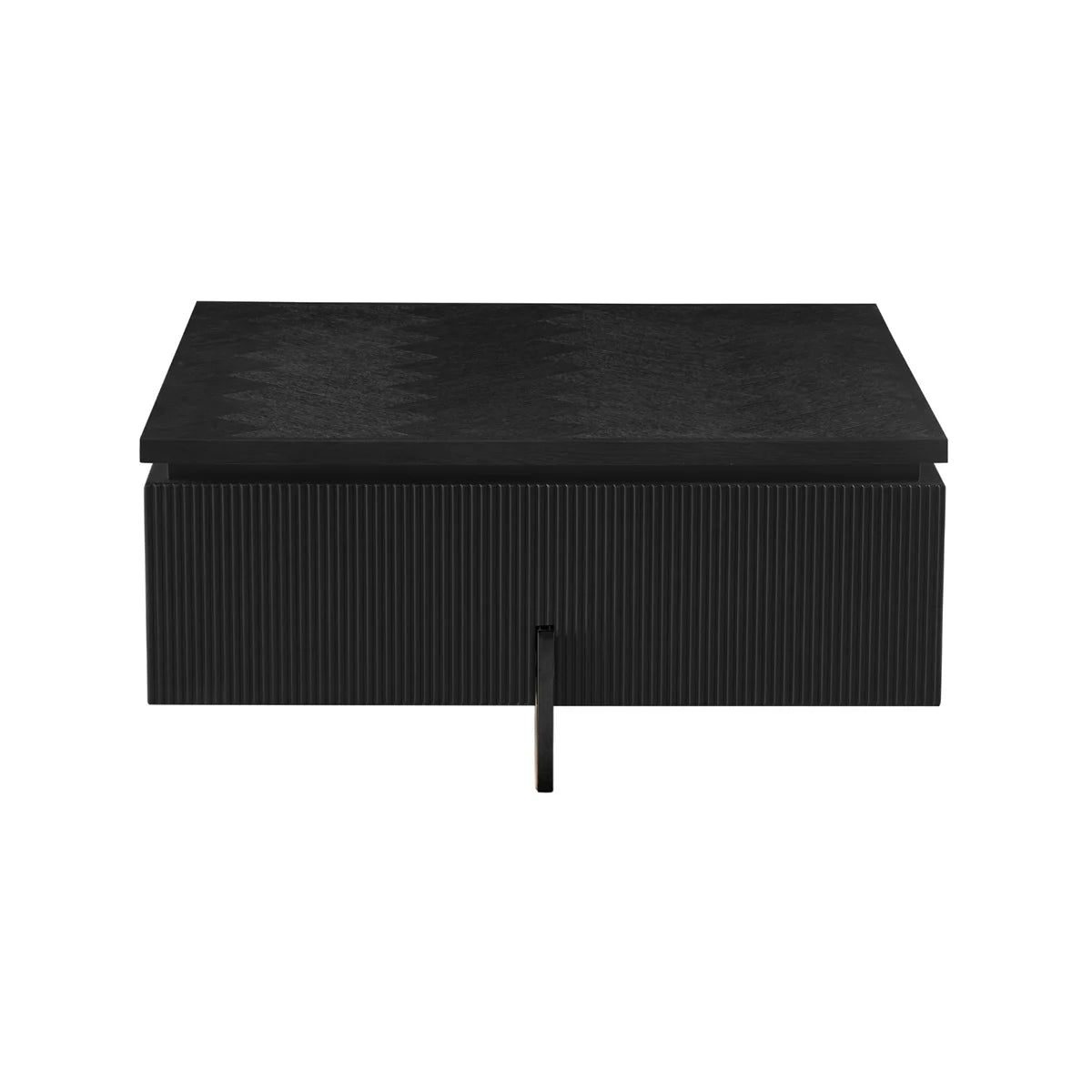 FOSTER SCHWARZES FURNIER/FISCHGRÄTMUSTER 100X100X45