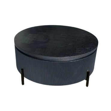 FOSTER ROND BLACK VENEER/VISGRAAT 100Ø