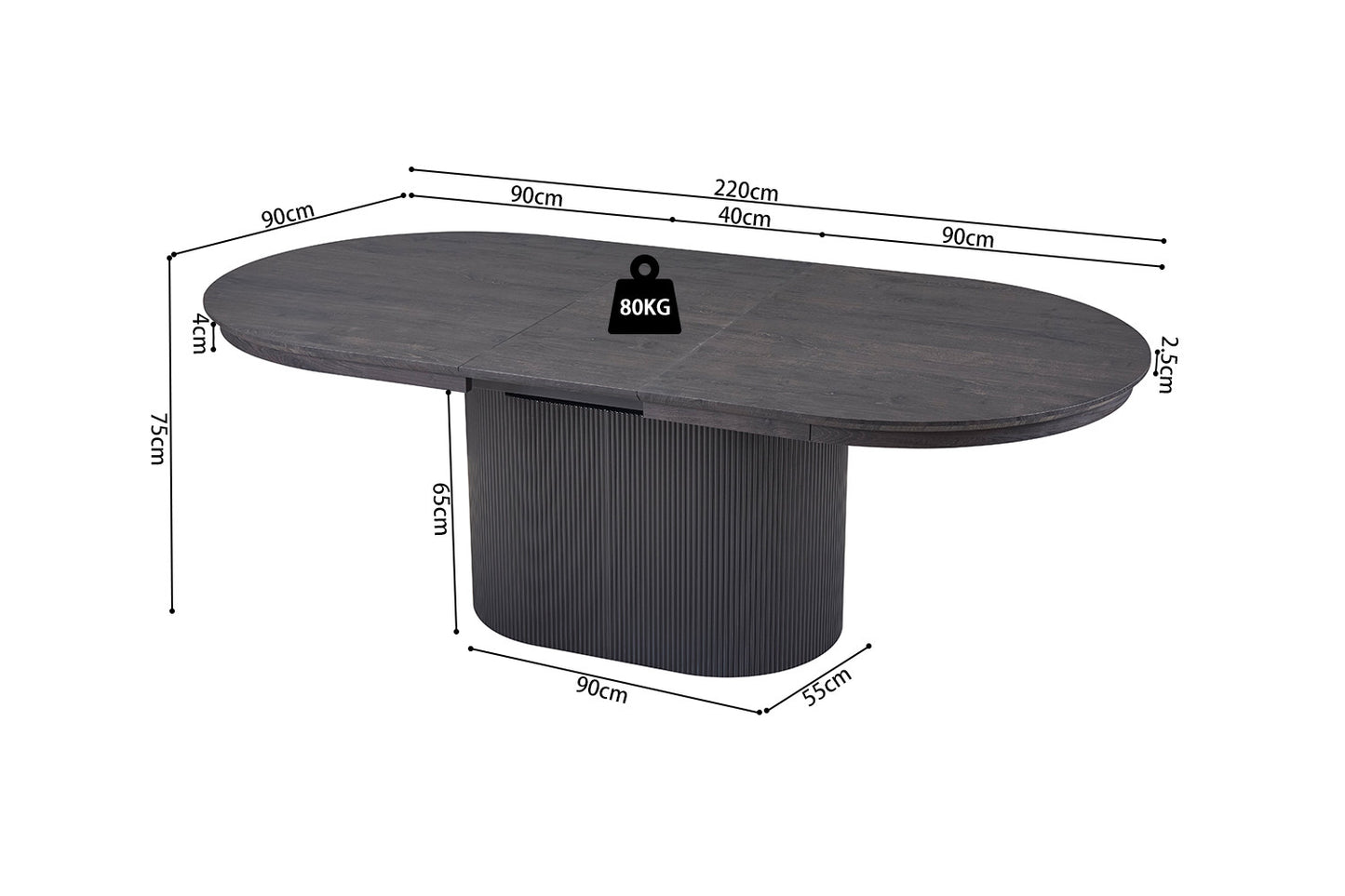 Tafel Lago uitschuifbaar