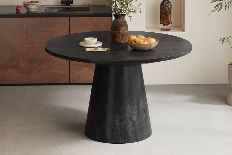 TAFEL TOMMY 130Ø - Wow Home 130 DIA Rond Zwart