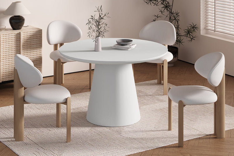 EETTAFEL TAVIRA ROND - Wow Home Cement 120Ø