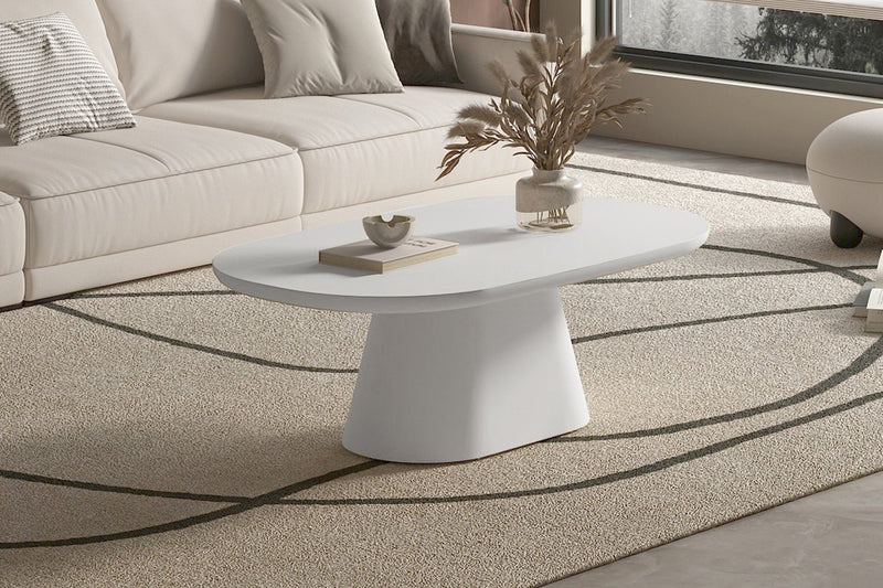 SALONTAFEL TAVIRA ROND - Wow Home Cement 120x70