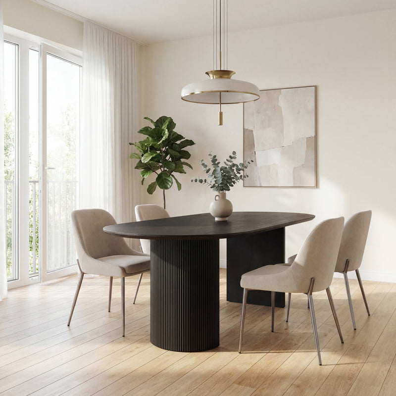 TAFEL LAGOS - Wow Home Donkerbruin 200 CM