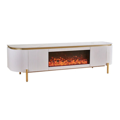 TV KAST AQUA MET SFEERHAARD 200X50X55 WHITE CERAMIC