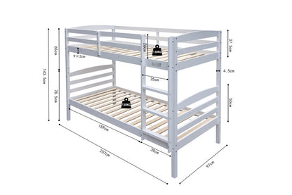 Etagenbett Roy spaltbar 90x200