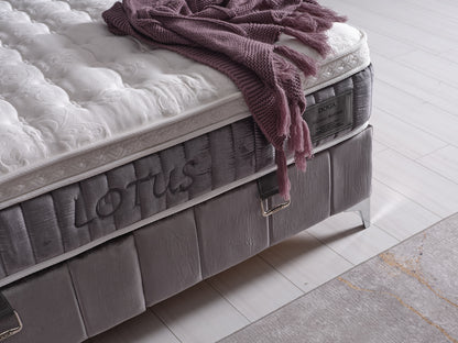 Lotus Bettset inkl. 2x Nachttisch + Bank