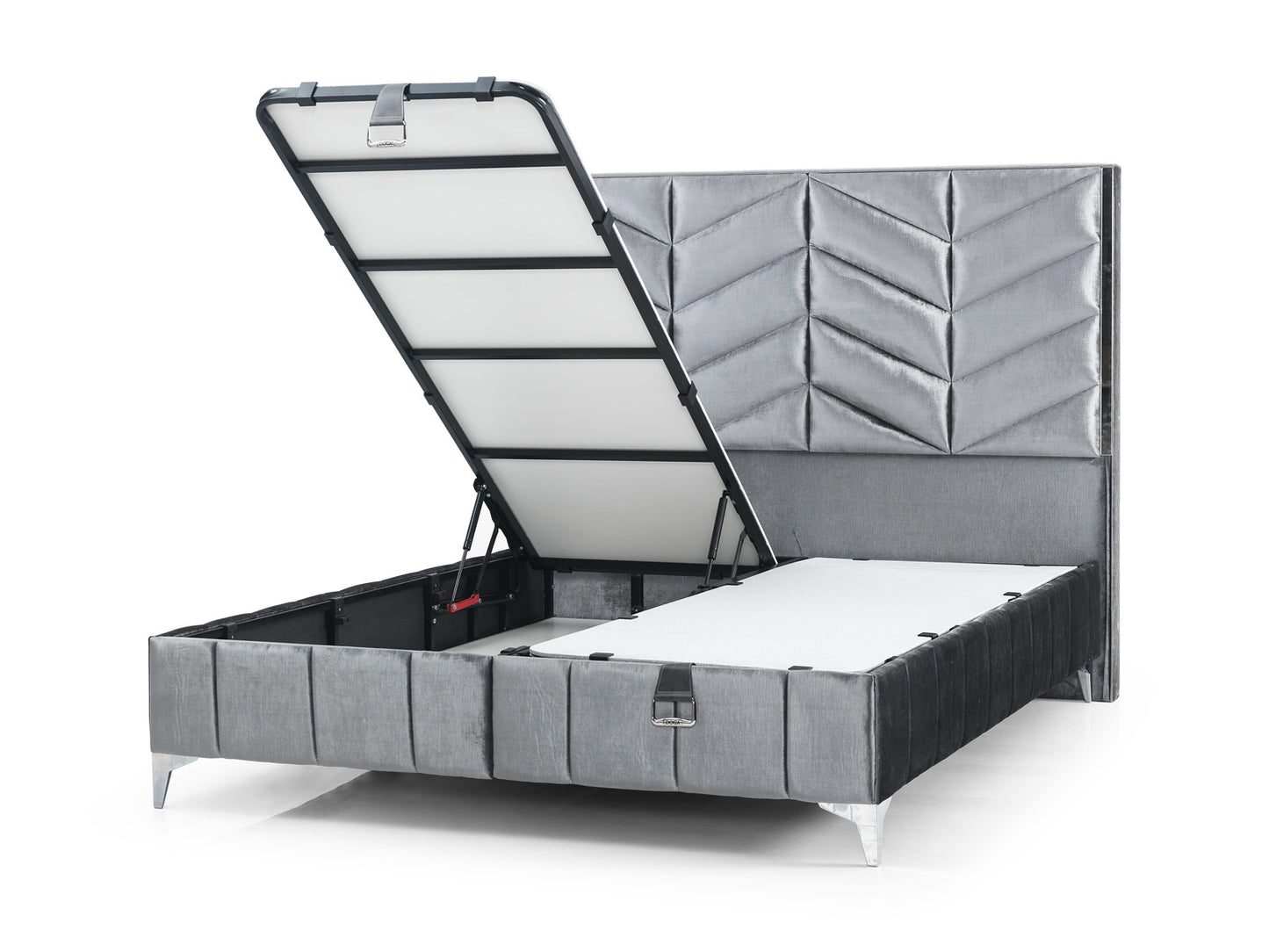 Lotus Bettset inkl. 2x Nachttisch + Bank