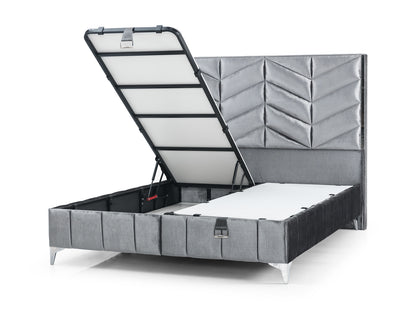 Lotus Bettset inkl. 2x Nachttisch + Bank