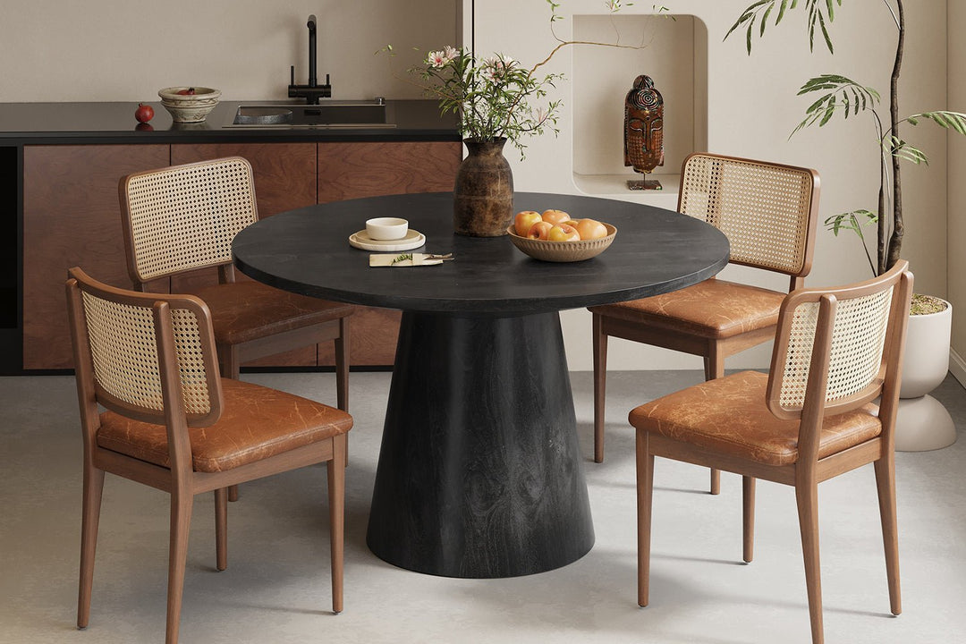 TAFEL TOMMY 130Ø - Wow Home 130 DIA Rond Zwart