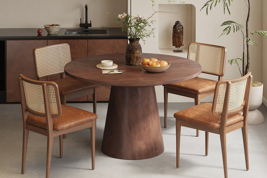TAFEL TOMMY 130Ø - Wow Home 130 DIA Rond Bruin