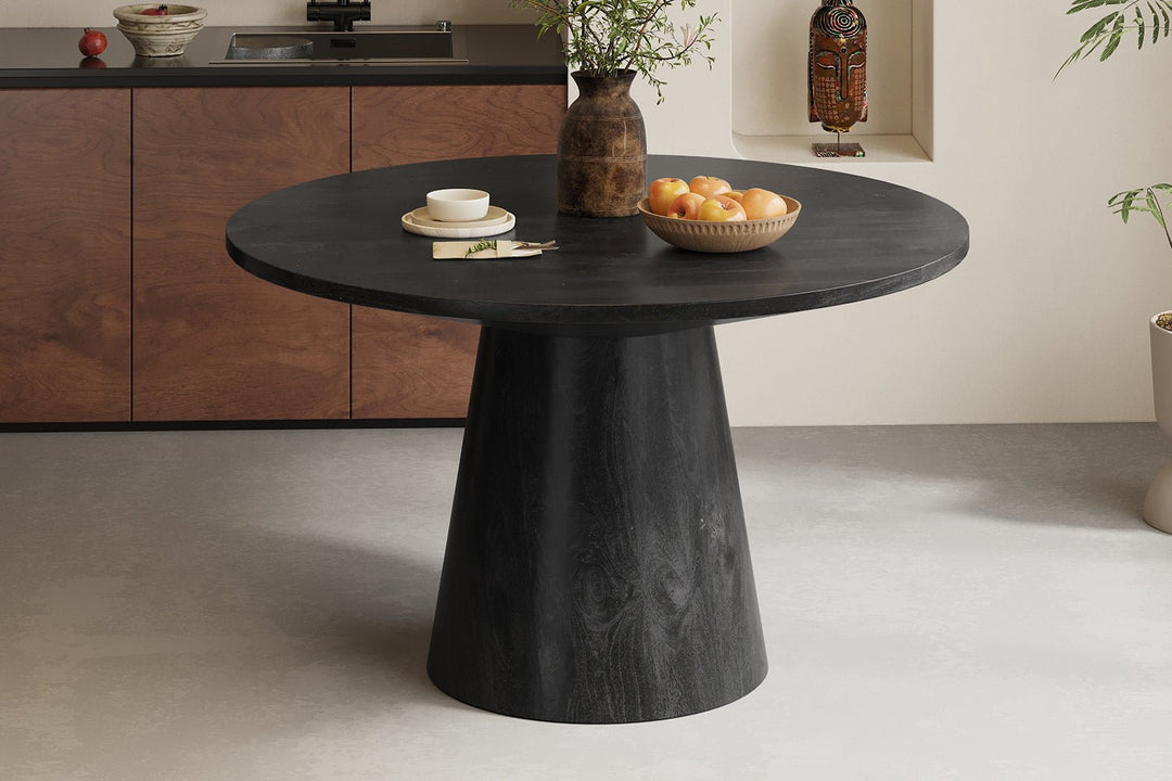 TAFEL TOMMY 130Ø - Wow Home 130 DIA Rond Zwart