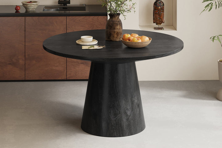 TAFEL TOMMY 130Ø - Wow Home 130 DIA Rond Zwart