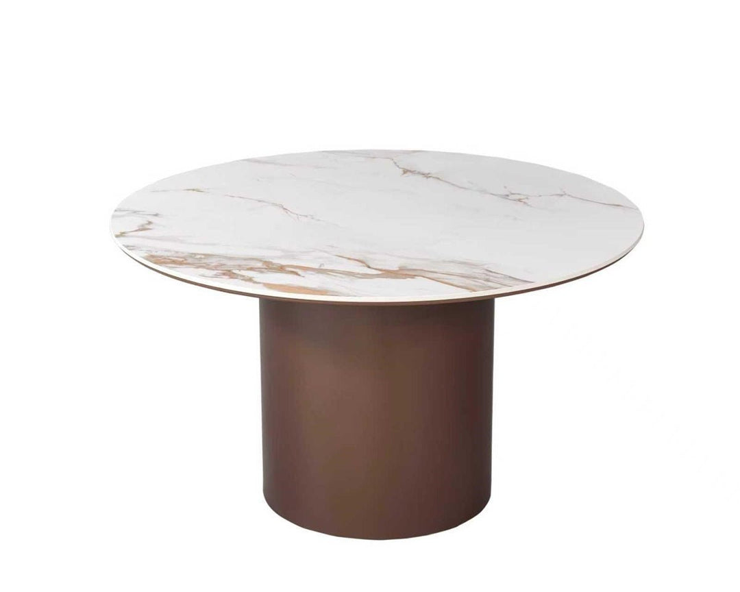 Isabella Brown Eettafel rond - Wow Home 130CM Ø