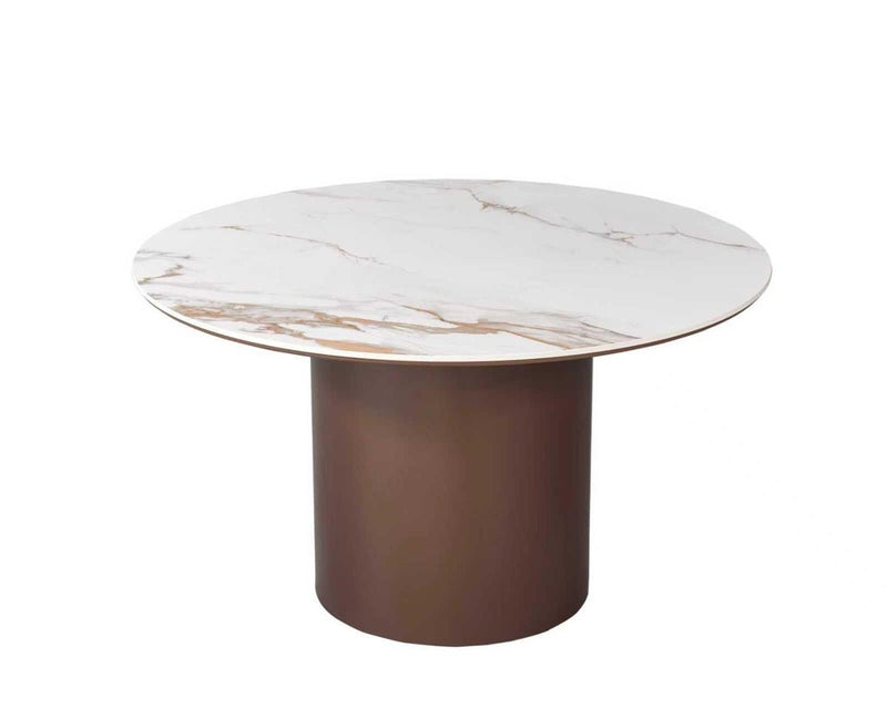 Isabella Brown Eettafel rond - Wow Home 130CM Ø
