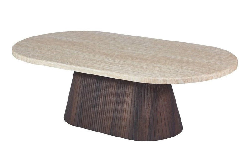 KIMBERLY BROWN SALONTAFEL OVAAL - Wow Home 130x70x45