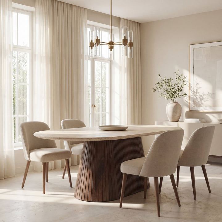 KIMBERLY BROWN EETTAFEL - Wow Home 130X70X45