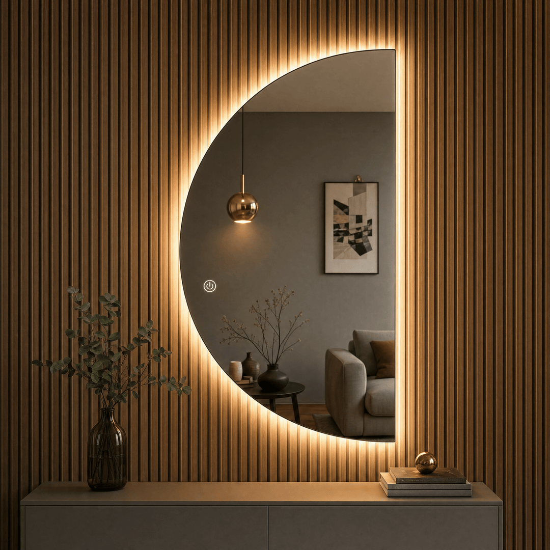 Spiegel met verlichting half - Wow Home 160X100cm