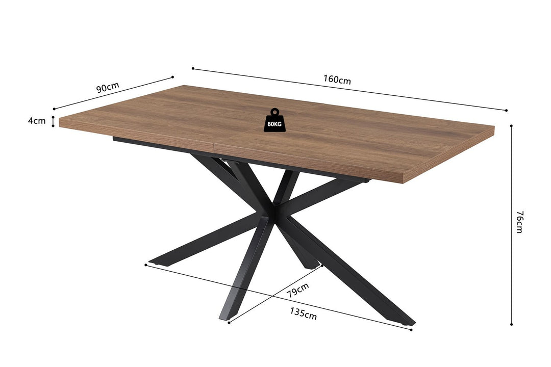 Uitschuifbare Tafel KOS - Wow Home 160x200