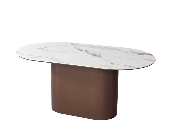 Isabella Brown Eettafel ovaal - Wow Home 180x100x77