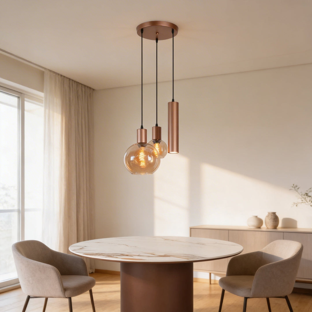 ISABEL BROWN PLAFOND LAMP ROND - Wow Home 25Ø