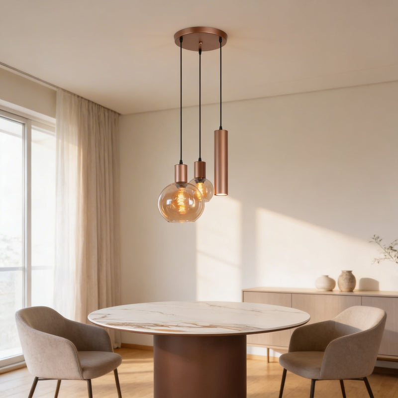 ISABEL BROWN PLAFOND LAMP ROND - Wow Home 25Ø