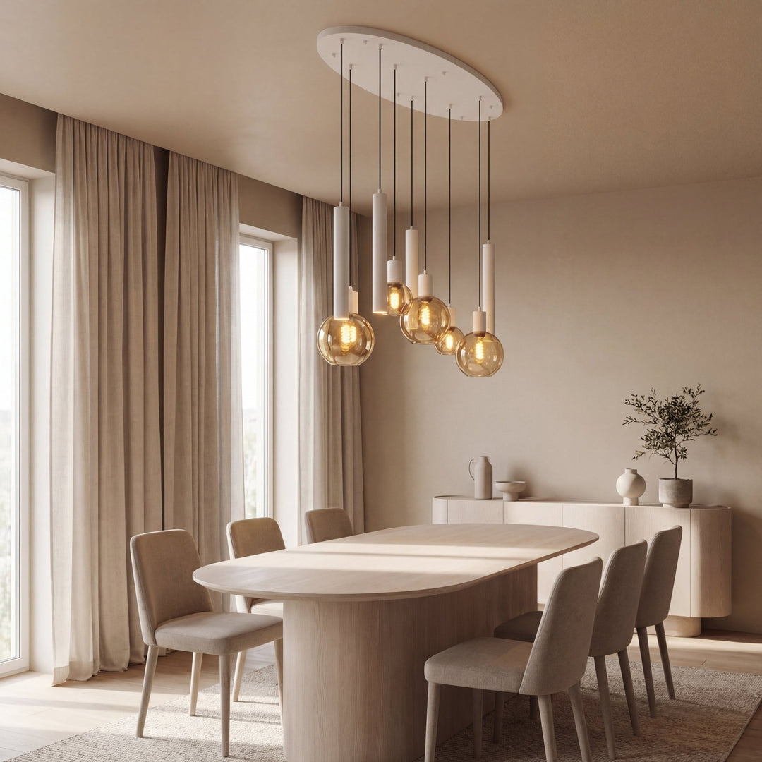 Isabella White plafond lamp ovaal - Wow Home