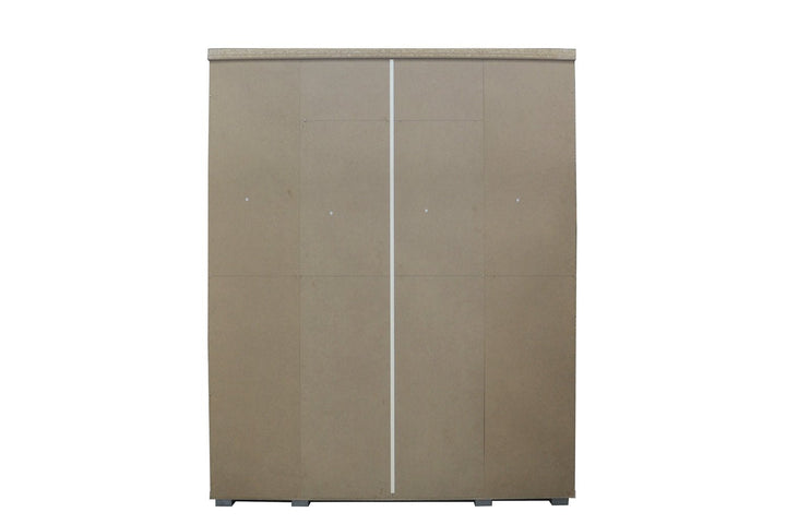 KLEDINGKAST MIKE 4 DEUREN WIT - Wow Home 80x183 cm