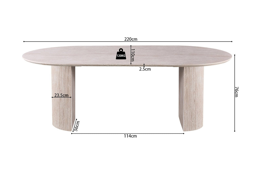 TAFEL LAGOS - Wow Home Beige 200 CM