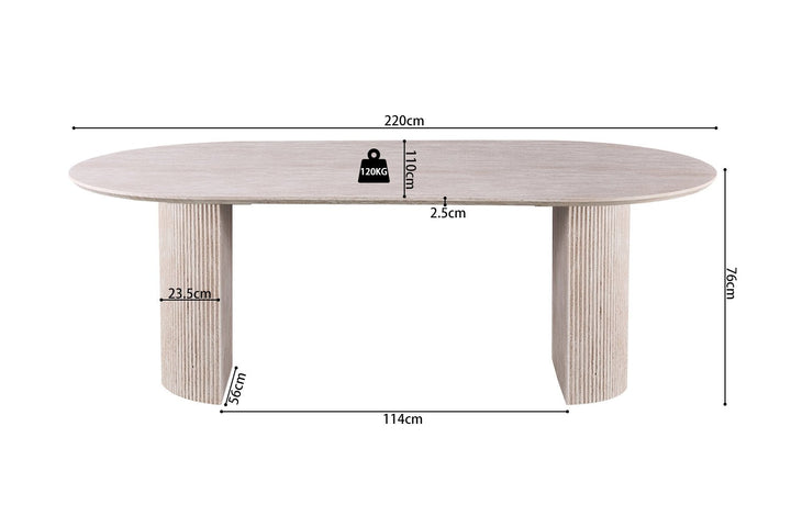 TAFEL LAGOS - Wow Home Beige 200 CM
