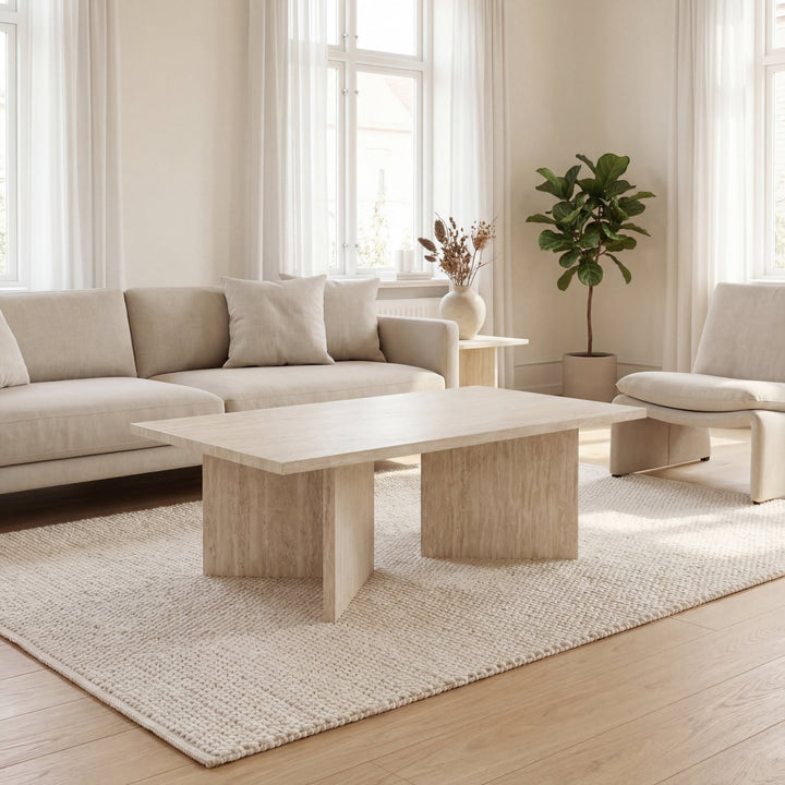 SALONTAFEL LITAR - Wow Home Beige 125x65