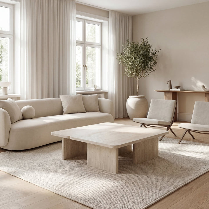 SALONTAFEL ARALLO - Wow Home Beige 120x80 cm