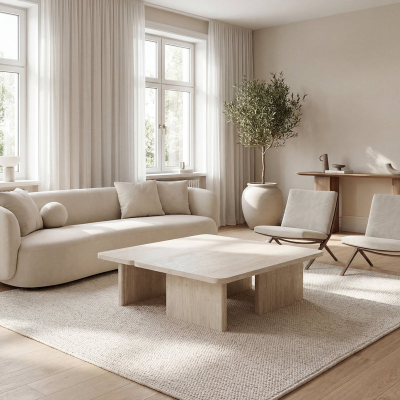 SALONTAFEL ARALLO - Wow Home Beige 120x80 cm