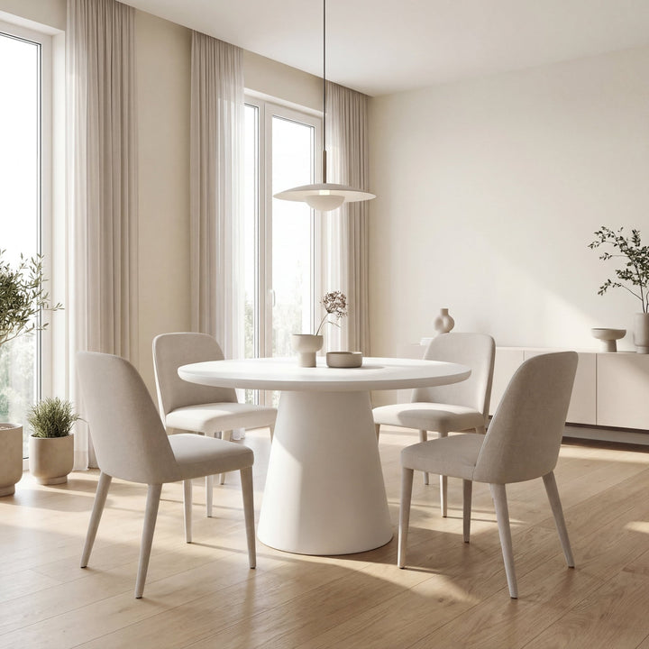 EETTAFEL TAVIRA ROND - Wow Home Cement 120Ø