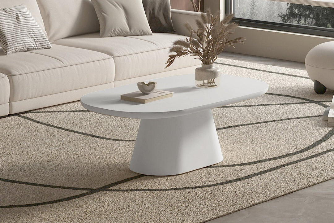 SALONTAFEL TAVIRA ROND - Wow Home Cement 120x70