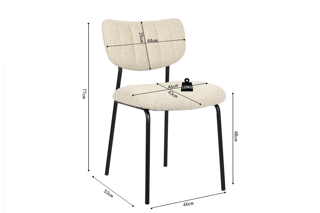 STOEL ANTURA - Wow Home Creme