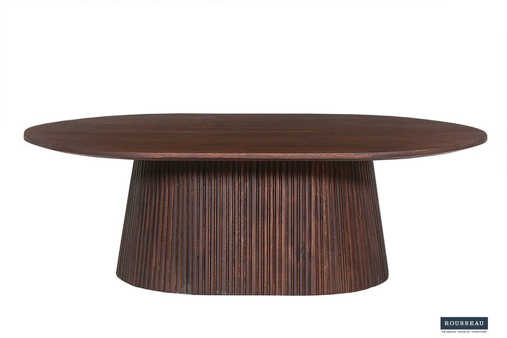 SALONTAFEL MIGUEL - Wow Home Donkerbruin 120 DIA Rond