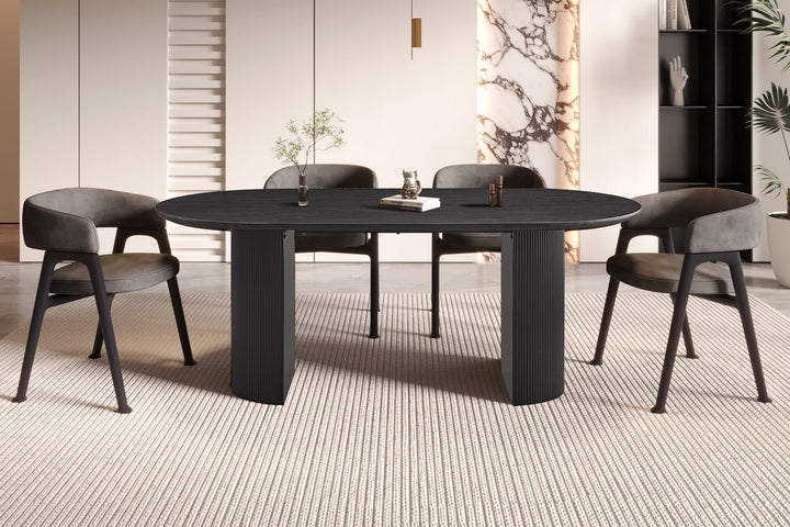 TAFEL LAGOS - Wow Home Donkerbruin 200 CM