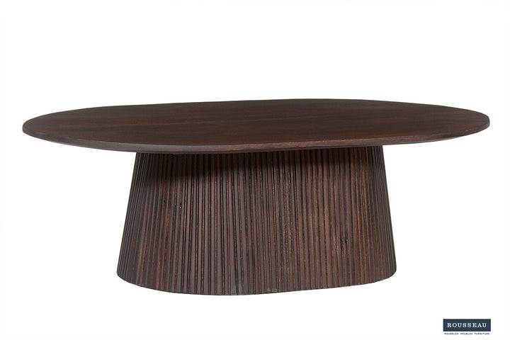 SALONTAFEL MIGUEL - Wow Home Donkerbruin 120 DIA Rond