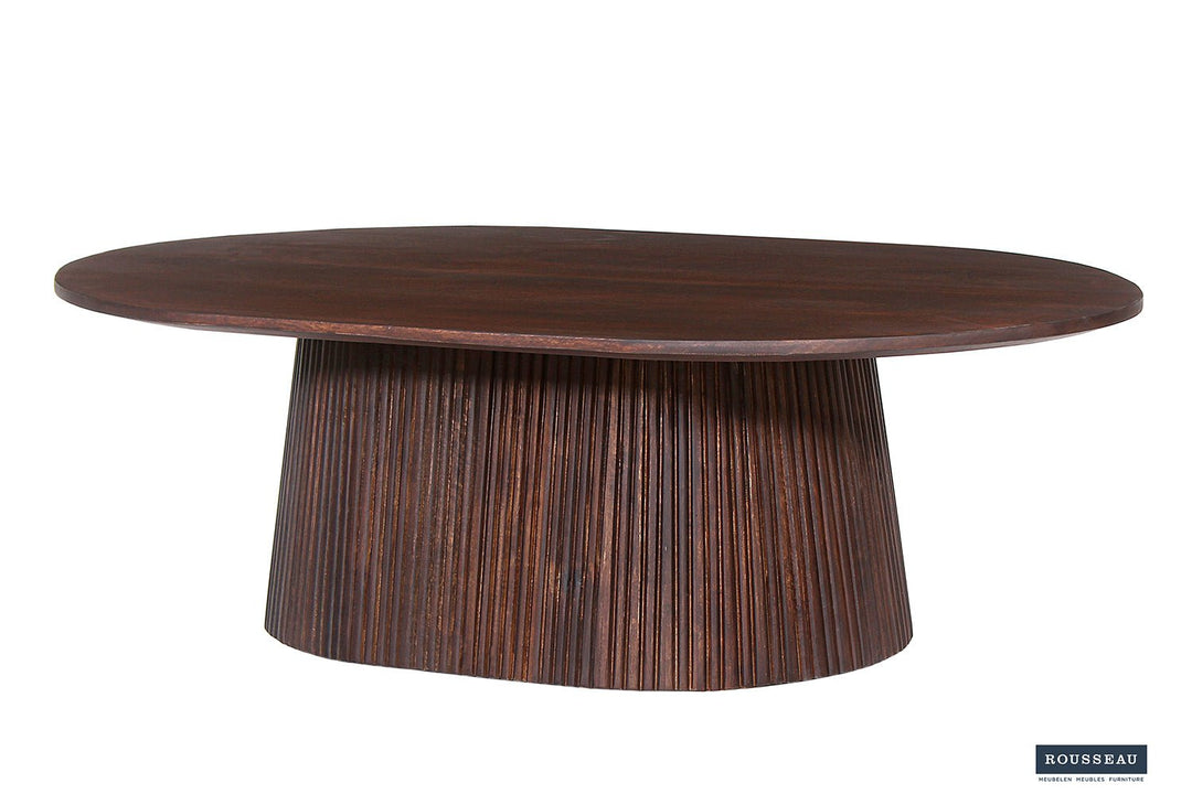 SALONTAFEL MIGUEL - Wow Home Donkerbruin 120 DIA Rond