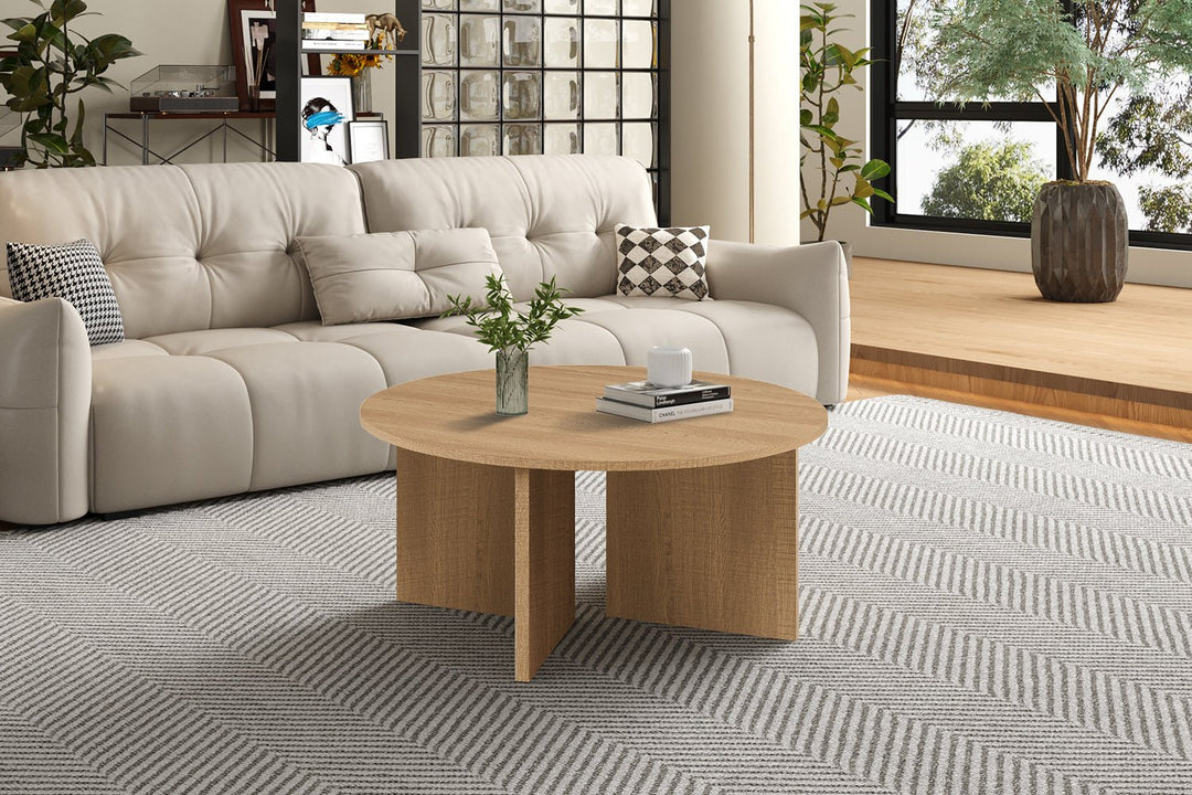 SALONTAFEL DRASIR - Wow Home Eik 90 DIA Rond