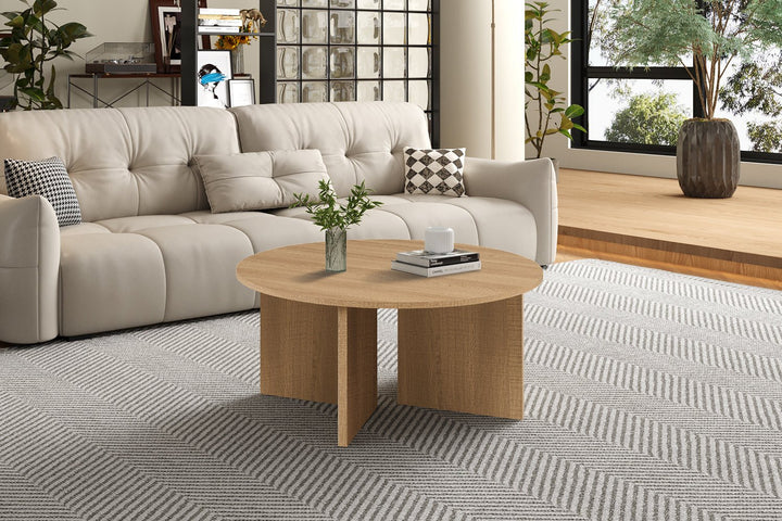 SALONTAFEL DRASIR - Wow Home Eik 90 DIA Rond