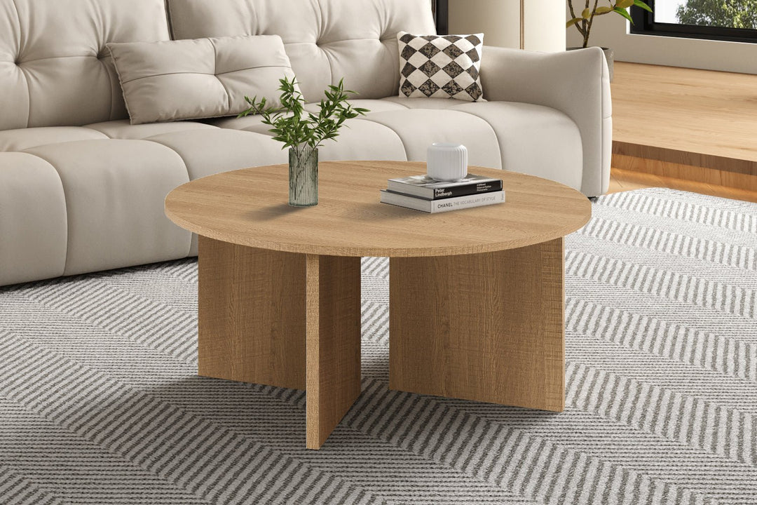 SALONTAFEL DRASIR - Wow Home Eik 90 DIA Rond