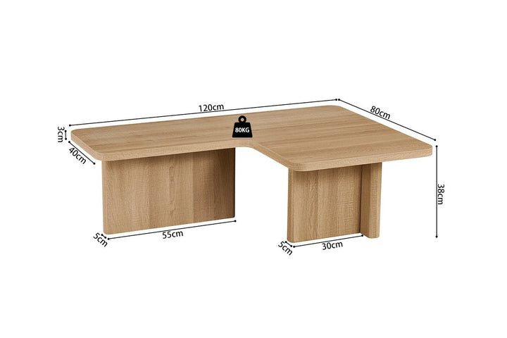 SALONTAFEL ARALLO - Wow Home Eik 120x80 cm