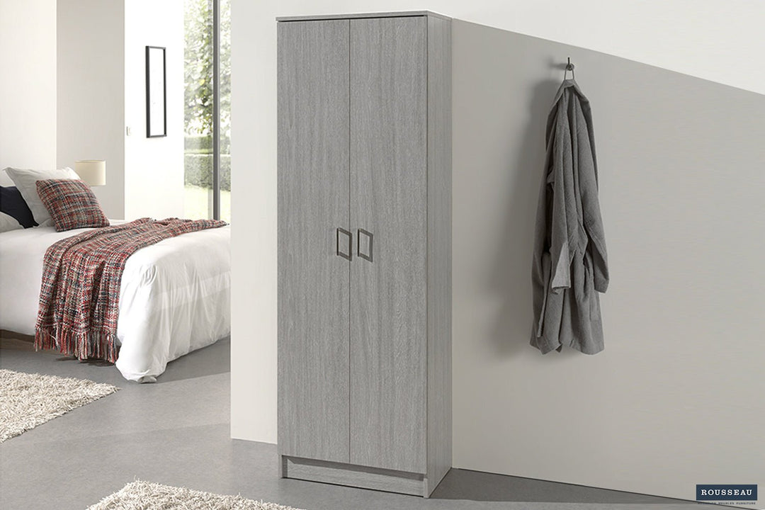 OPBERGKAST RAY 2 DEUREN - Wow Home Grijs 60x180 cm