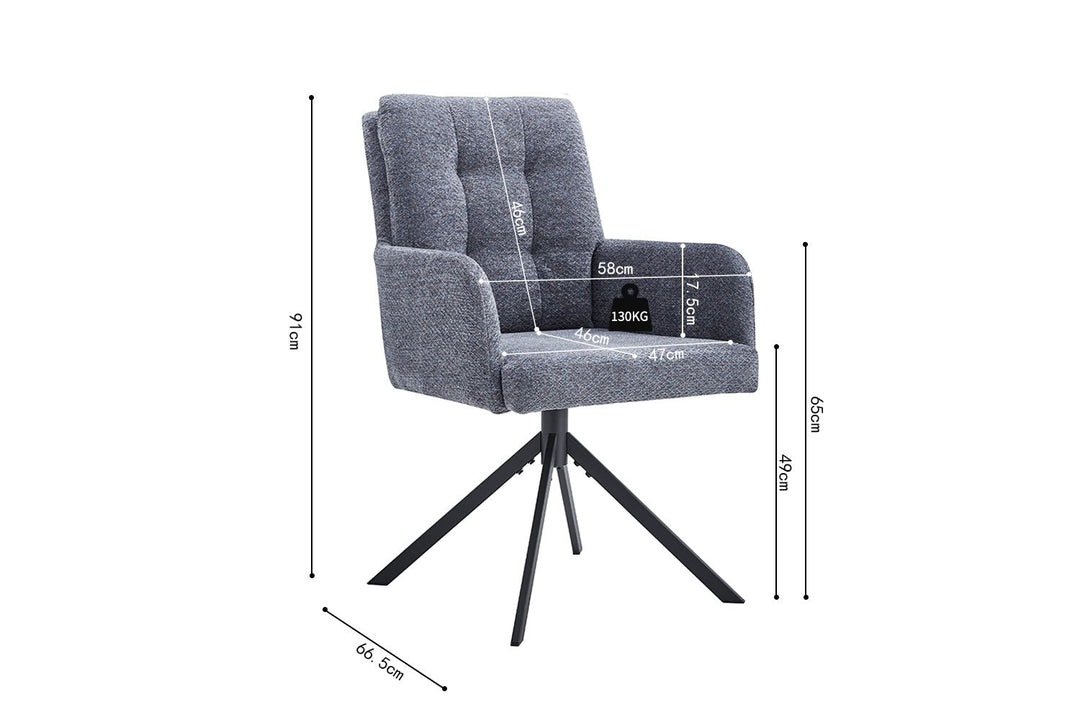 STOEL GRANA - Wow Home Grijs