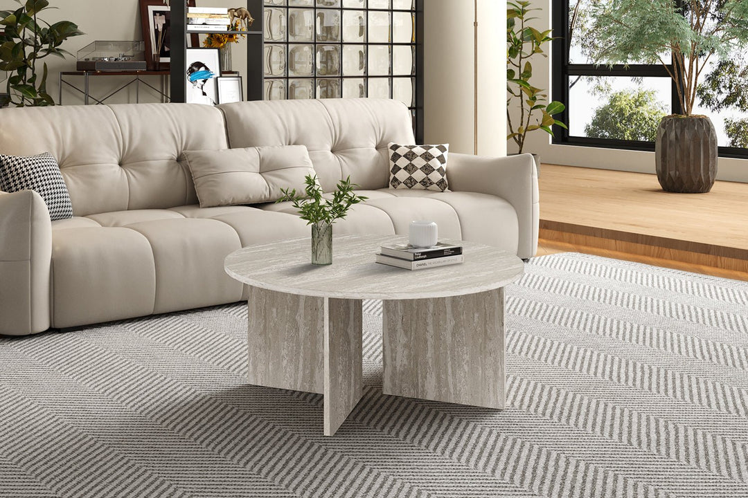 SALONTAFEL DRASIR - Wow Home Grijs 90 DIA Rond