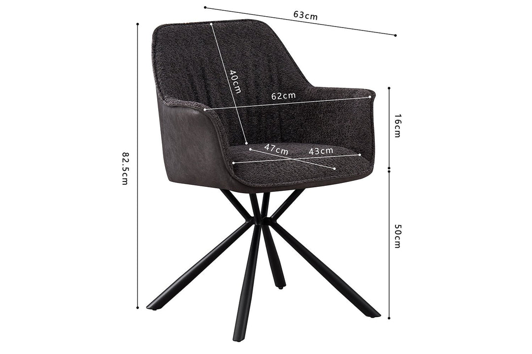 STOEL LUCIE - Wow Home Grijs