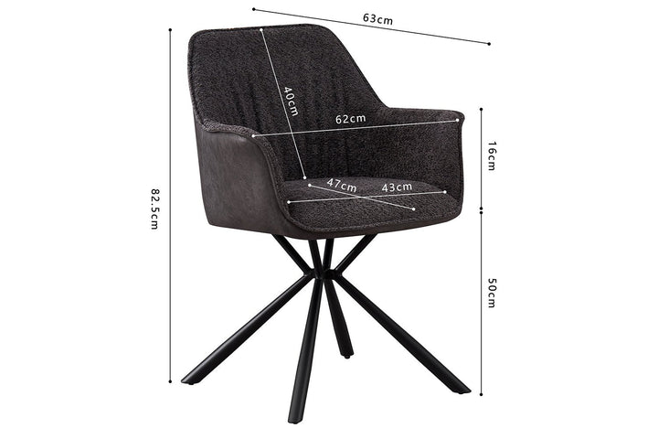 STOEL LUCIE - Wow Home Grijs