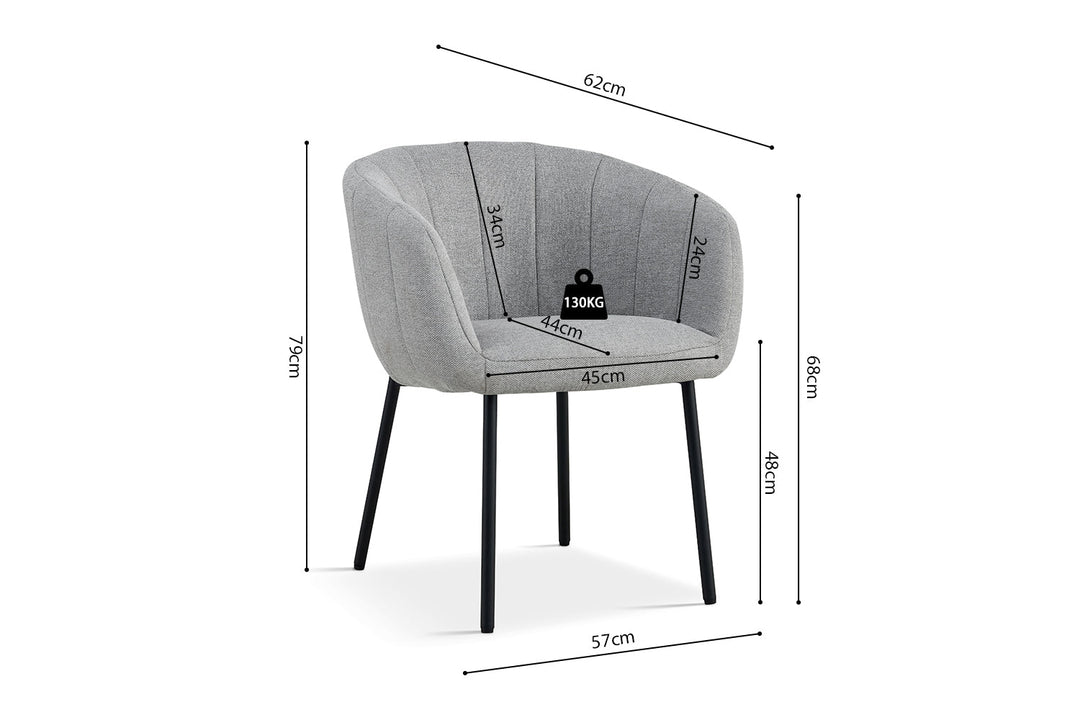 STOEL SEVILLA - Wow Home Grijs